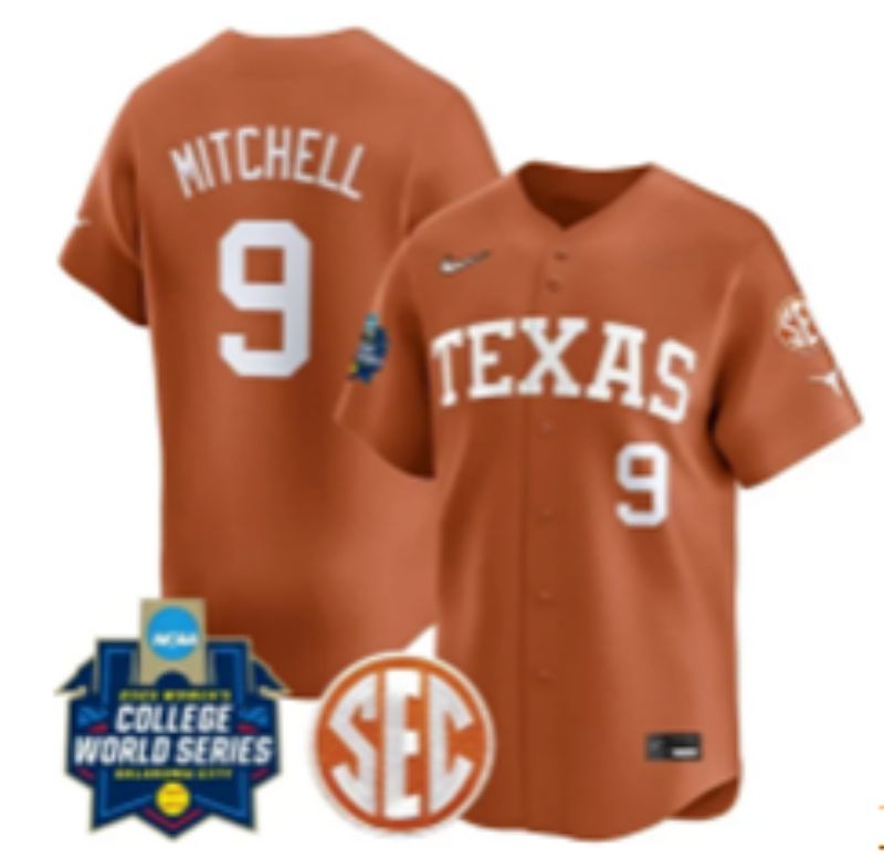 Men 2025 Texas Longhorns #9 Mitchell Brown Joint Name Nike NCAA Jersey style 8